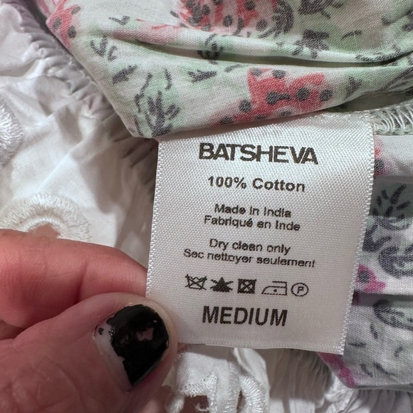 NEW WOMENS BATSHEVA MEDIUM Floral Off-Shoulder Top - Picture 13 of 13